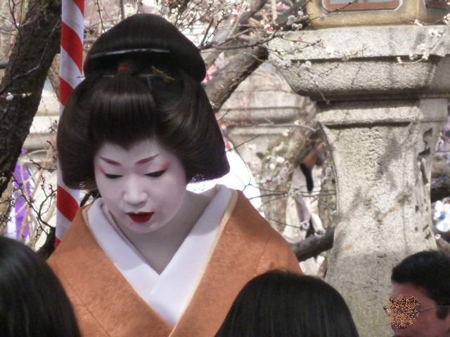 梅花祭の舞妓さん・芸妓さん&梅の花・その①:2015年2月 梅花祭の舞妓さん・芸妓さん&梅の花・その①:2015年2月