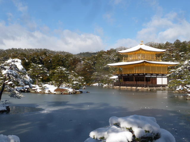 京都雪景色③2017年1月16日：金閣寺篇。: 朝は知恩院で