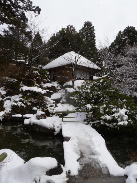 京都雪景色⑤２０１７年１月１５日：産寧坂・ニ年坂他篇。: 朝は知恩院 