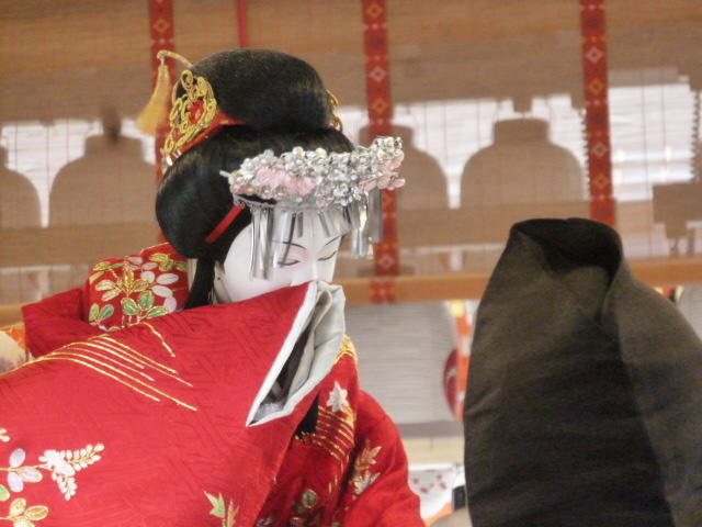 本朝二十四孝 奥庭狐火の段』:淡路人形浄瑠璃@八坂神社・はも 本朝二十四孝 奥庭狐火の段』:淡路人形浄瑠璃@八坂神社・はも