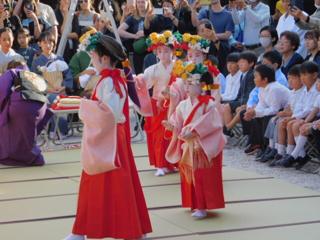 八乙女さんの田舞奉納＠北野天満宮瑞饋祭后宴祭：2023年10